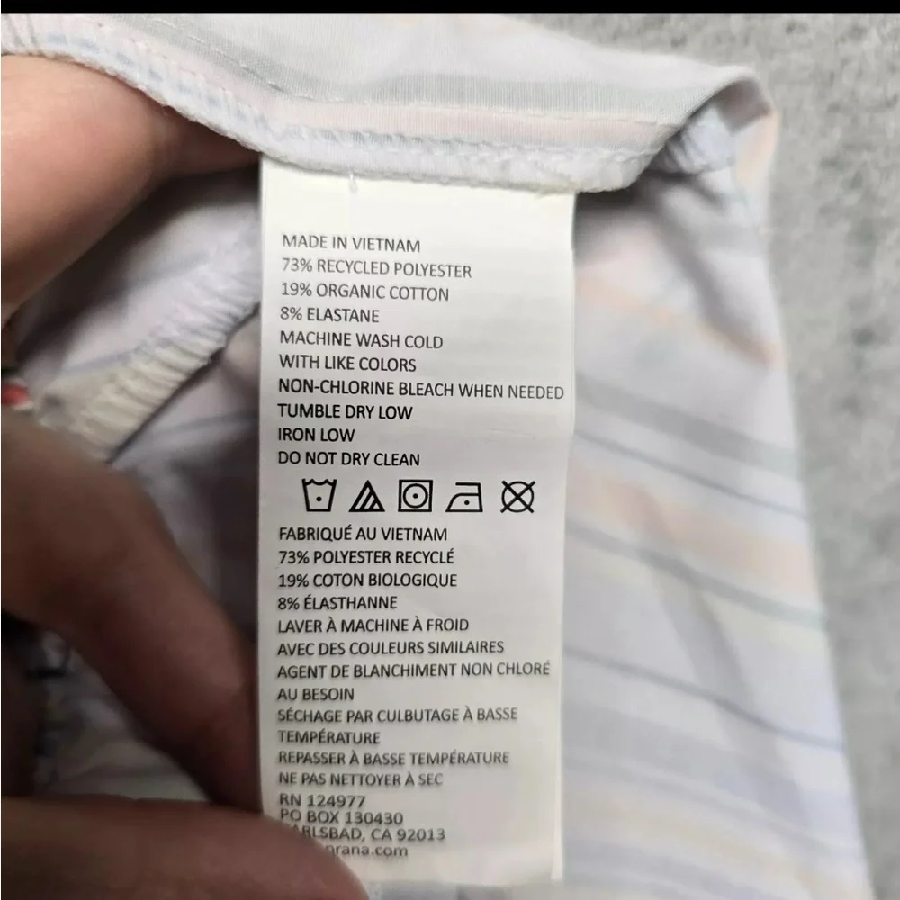 prAna Shorts Womens XL Mariya Striped Multi Stripes Swim Beach Outdoor Hybrid - Picture 13 of 13